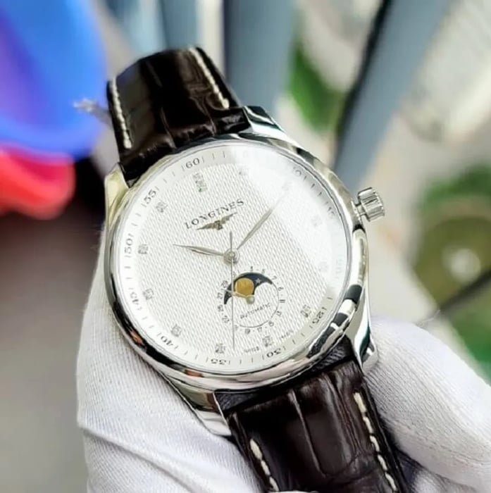 Đồng hồ nam Longines Master Automatic Diamond Silver Dial