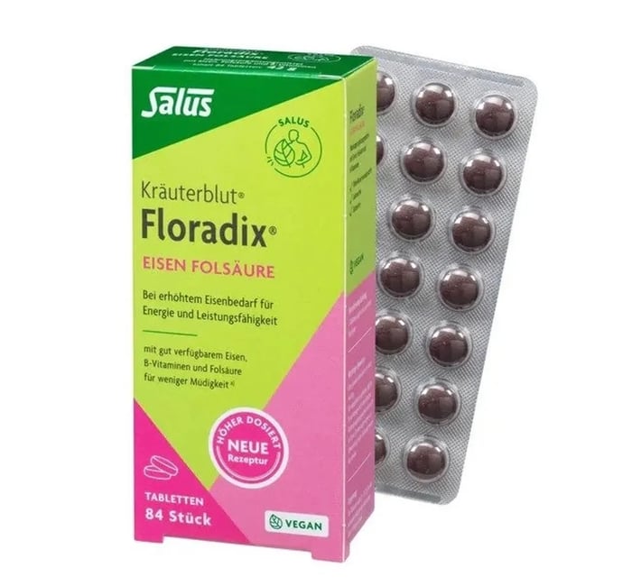 Sắt hữu cơ cho bà bầu Salus Floradix