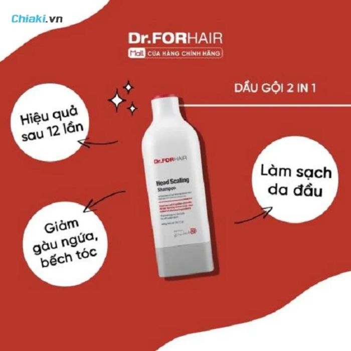 Dầu gội tẩy tế bào chết da đầu Dr.FORHAIR Head Scaling Shampoo