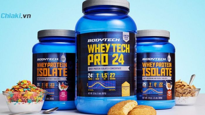 Bột hỗ trợ tăng cơ BodyTech Whey Tech Pro 24 Protein Isolate