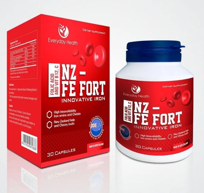 Viên uống bổ sung sắt hữu cơ cho bà bầu NZ-FE Fort