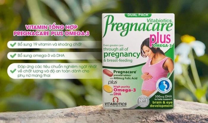 Viên uống bổ sung vitamin và khoáng chất Vitabiotics Pregnacare Plus Omega 3 gồm 56 viên