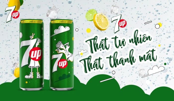 Nước ngọt 7Up không sử dụng chất tạo màu