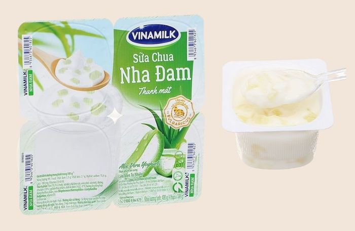 Hộp 4 sữa chua trái cây Vinamilk vị nha đam 100g