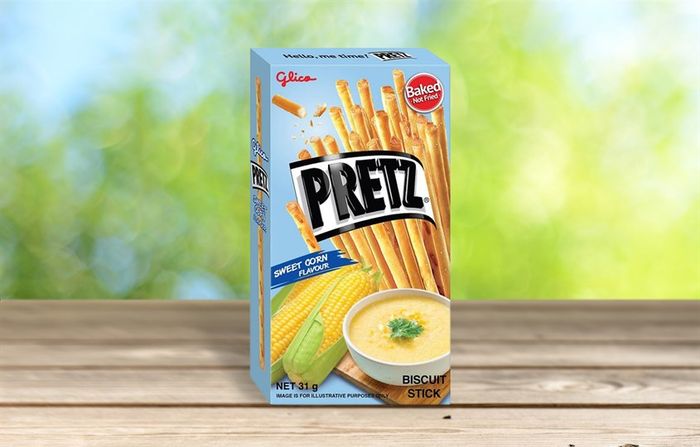 Bánh que Glico Pretz vị bắp ngọt hộp 31g