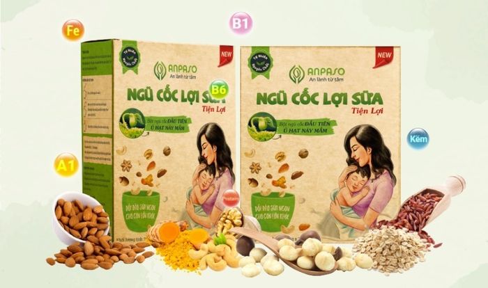 Ngũ cốc Anpaso hỗ trợ tăng lượng sữa 500g