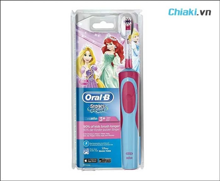 Bàn chải đánh răng điện Oral-B Stages Power Cho Bé Gái