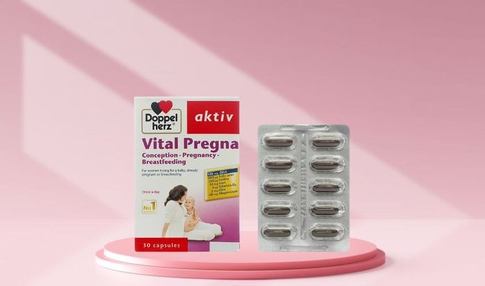 Viên uống Doppelherz Aktiv Vital Pregna bổ sung vitamin và khoáng chất 30 viên