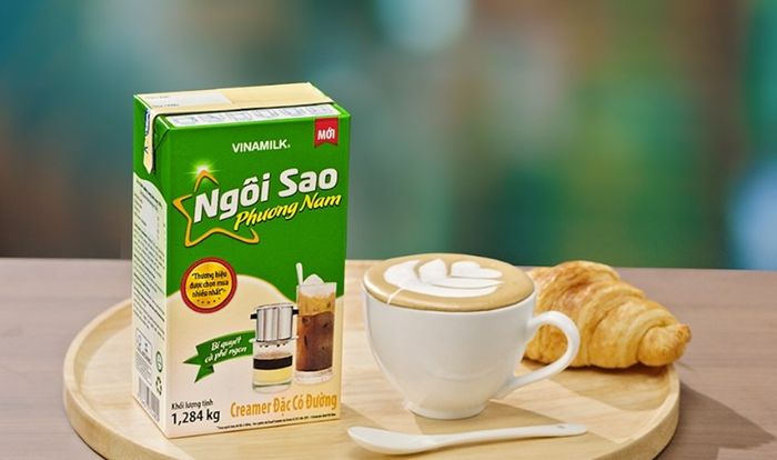 Kem đặc Vinamilk Ngôi Sao Phương Nam xanh lá hộp 380g