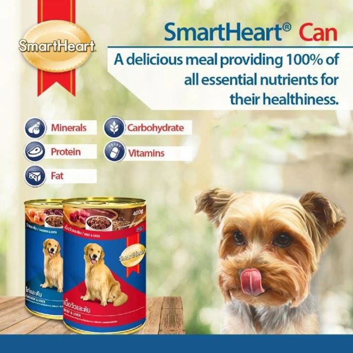 Thức ăn dành cho chó Poodle dạng Pate của Smartheart
