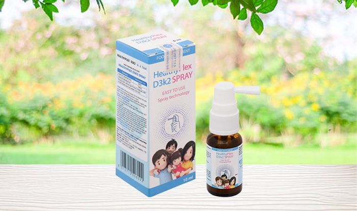 Lọ xịt HealthyPlex D3K2 hỗ trợ hấp thu canxi 10 ml (từ 0 tháng tuổi)