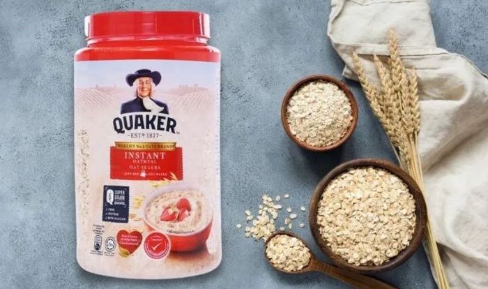 Yến mạch nguyên chất cán dẹt từ Quaker 600g