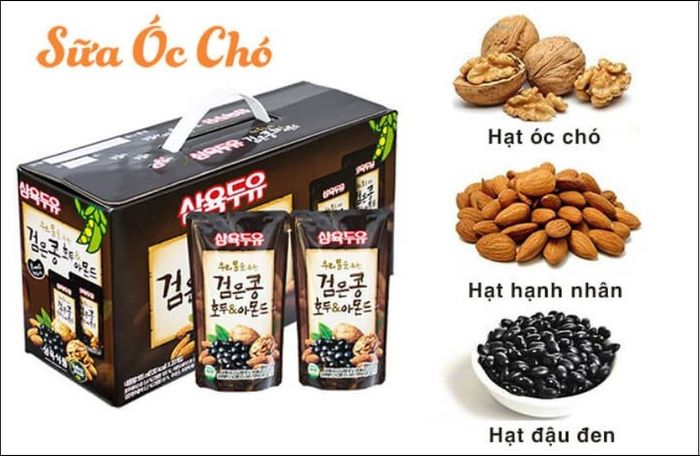 Sữa óc chó Hàn Quốc cung cấp lượng canxi phong phú