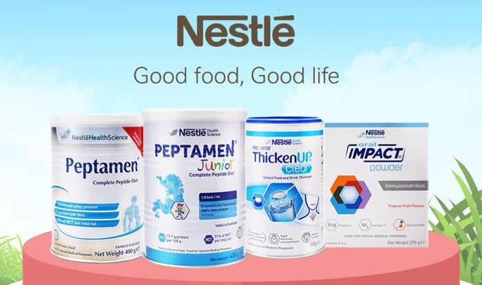 Các sản phẩm dinh dưỡng y học của thương hiệu Nestle