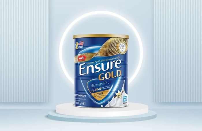 Sữa bột người lớn Ensure Gold StrengthPro hương vani 850g