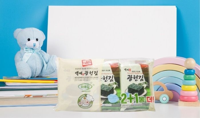 Hộp 3 gói snack rong biển vị lá xanh Tohogenkai 12g