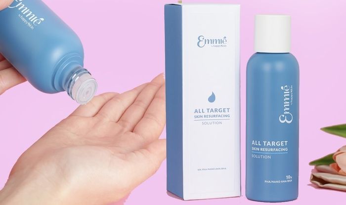 Dung dịch tẩy tế bào chết và tái tạo da mặt Emmié 10% PHA/NANO AHA/BHA 160 ml giúp tái tạo bề mặt da hiệu quả