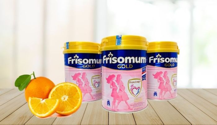 Sữa bầu Frisomum Gold hương cam 900g