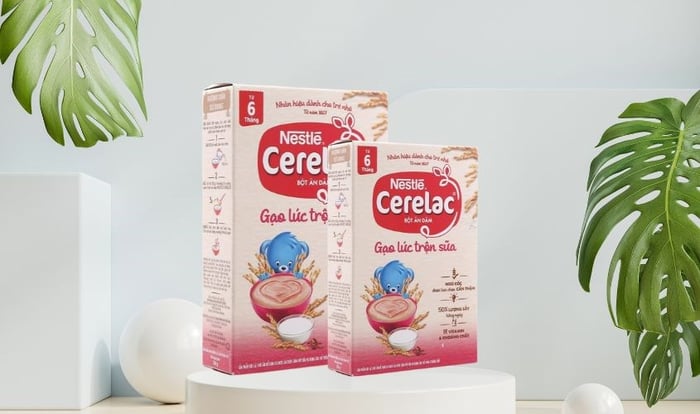 Bột ăn dặm Nestle Cerelac gạo lức trộn sữa hộp 200g (từ 6 tháng)