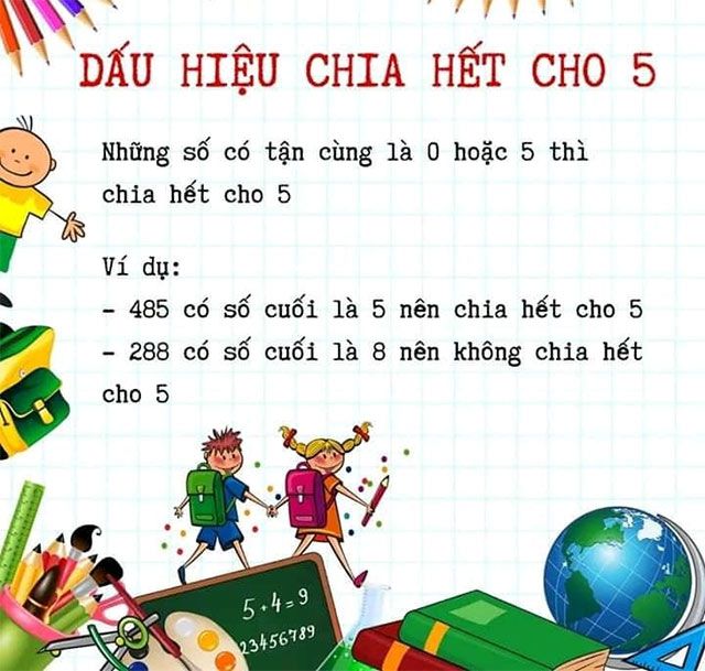 Biểu hiện phân chia hết cho số 5