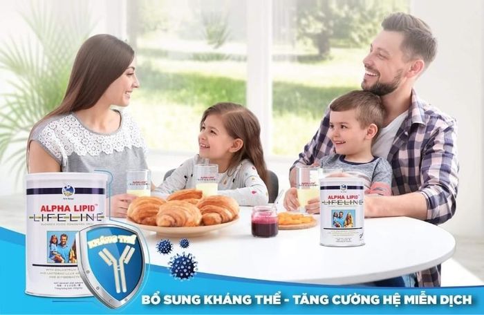 Sữa non Alpha Lipid phù hợp cho mọi thành viên trong gia đình