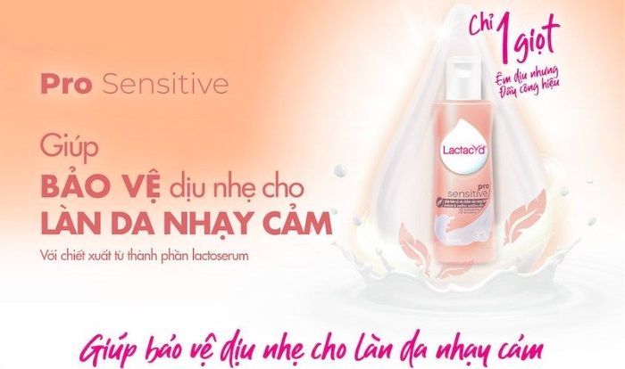 Sản phẩm Dung dịch vệ sinh phụ nữ Lactacyd Pro Sensitive mang hương thơm dịu nhẹ, dung tích 250 ml