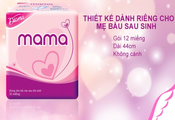 Băng vệ sinh sau sinh Diana không cánh 12 miếng