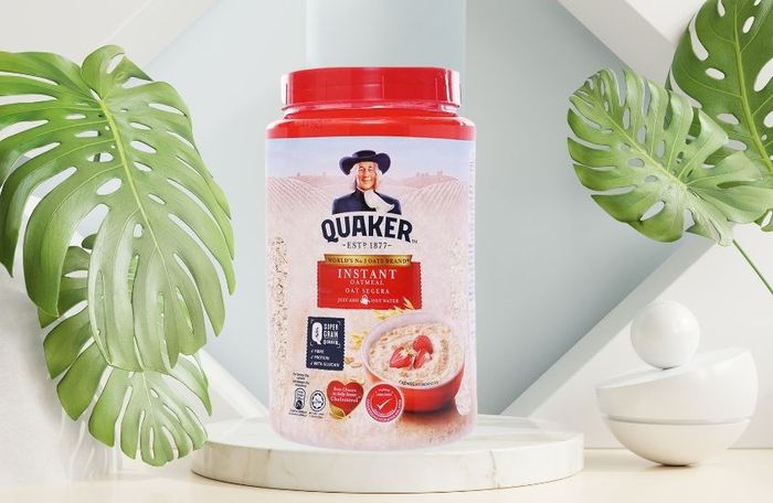 Yến mạch nguyên chất cán dẹt Quaker 600g