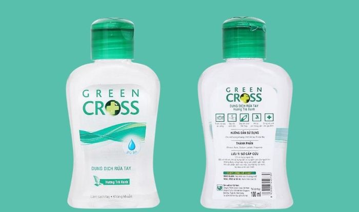Gel rửa tay khô Green Cross với hương trà xanh dung tích 100 ml