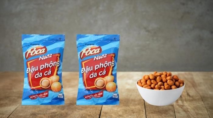 Sản phẩm Đậu phộng da cá vị nước cốt dừa Poca Nutz gói 42g