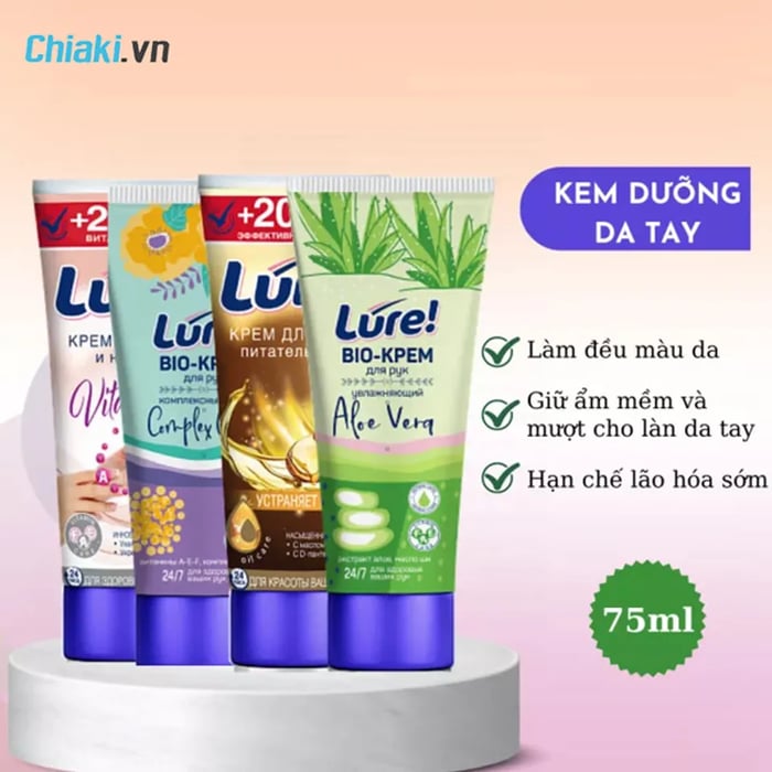 Kem dưỡng da tay Lure của Nga giúp tái tạo da