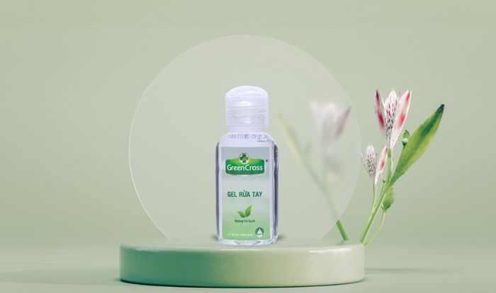 Gel rửa tay khô Green Cross hương trà xanh, 60 ml