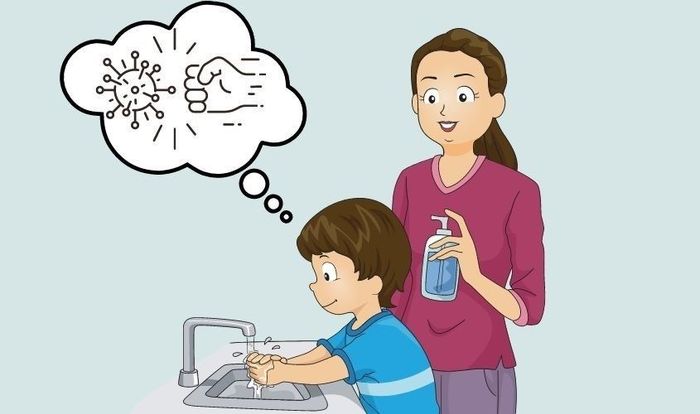 Hướng dẫn phụ huynh cách chỉ dạy bé rửa tay đúng cách