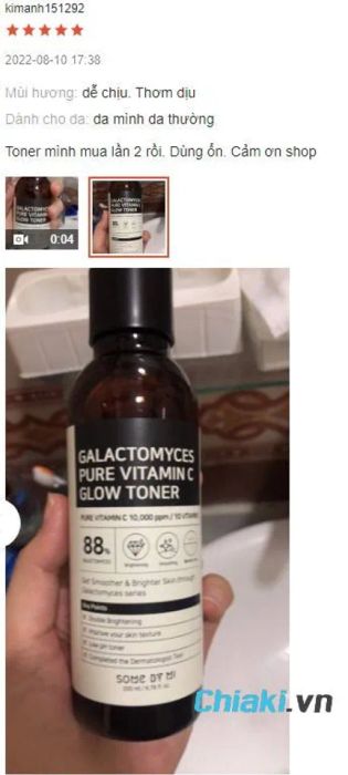 Review Nước hoa hồng dưỡng trắng da Hàn Quốc Some By Mi Galactomyces Pure Vitamin C