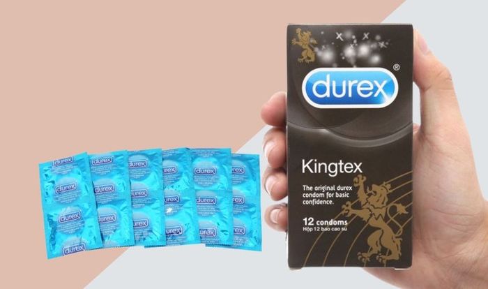 Hộp 12 cái bao cao su Durex Kingtex 49 mm