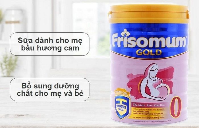 Sữa bầu Frisomum Gold với hương cam ngon ngọt 900g