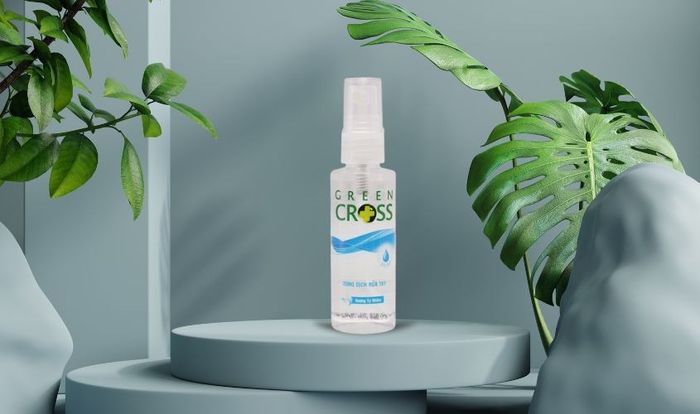 Xịt rửa tay khô Green Cross với hương tự nhiên, chai 70 ml