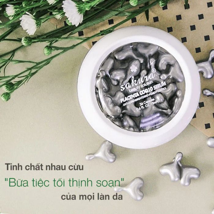 Serum nhau thai cừu Sakura Placenta CoQ10 Nhật Bản chống lão hóa 