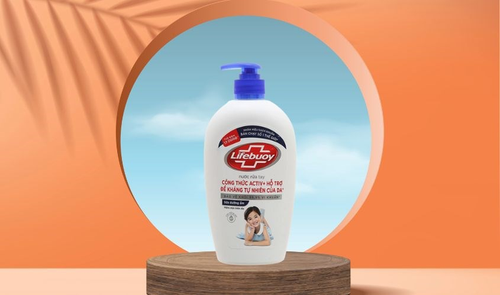 Nước rửa tay Lifebuoy sữa dưỡng ẩm hương dịu nhẹ dung tích 444 ml