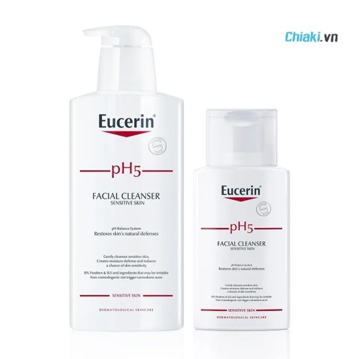 Sữa rửa mặt cho da khô nhạy cảm Eucerin PH5 Facial Cleanser