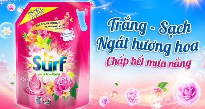 Nước giặt Surf hương hoa cỏ quyến rũ