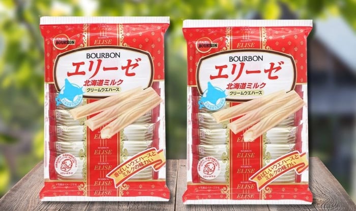 Bánh quy Bourbon vị sữa Hokkaido đóng gói 57.6g