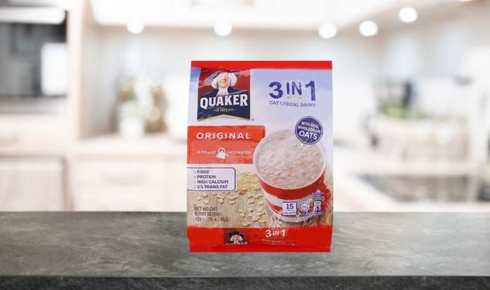 Hạt yến mạch tự nhiên, sô cô la tan chảy Quaker 420g