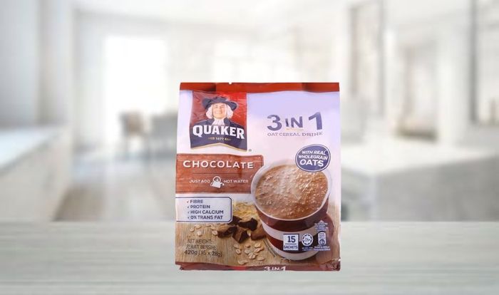 Hạt yến mạch tự nhiên, sô cô la tan chảy Quaker 420g