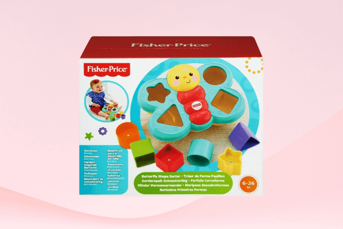 Đồ chơi nhận dạng hình khối chú bướm ngộ nghĩnh Fisher Price 19 CDC22 được nhiều bé yêu thích