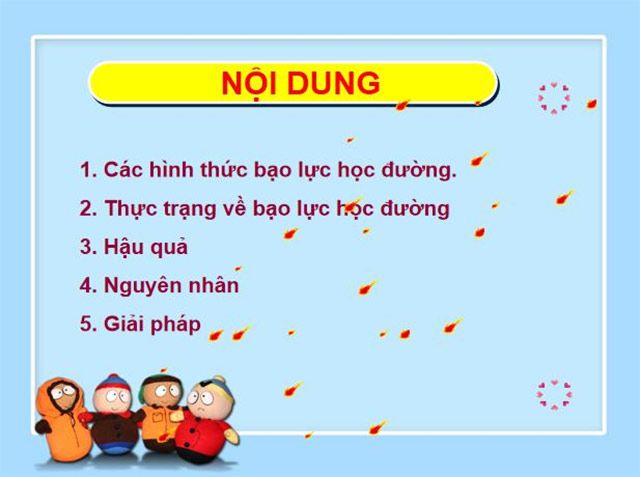 PowerPoint Giáo án chống bạo lực trường học