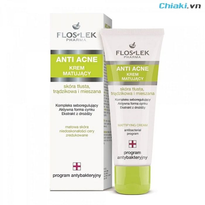 Kem trị thâm mụn cho da dầu Floslek Anti Acne