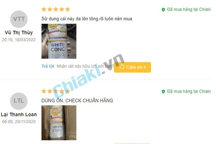 Đánh giá sữa tắm trắng da dành cho nam giới White Conc Body