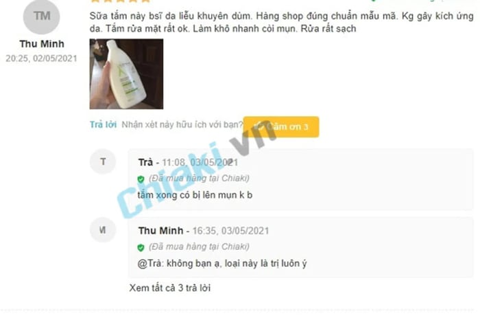 Review Sữa tắm nước hoa nam Aderma