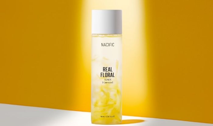 Toner làm dịu da Nacific Real Floral Calendula chiết xuất Hoa Cúc 180 ml